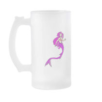 pink anime style mermaid mugs