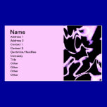 PINK AOMEBA LIGHTENING BLACK SATIN CLOUDS business cards