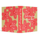 Pink Apple Blossom New Bride Recipe Guide Binder