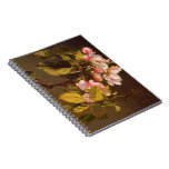 Pink Apple Blossom on Brown