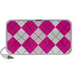 Pink Argyle Doodle Speaker