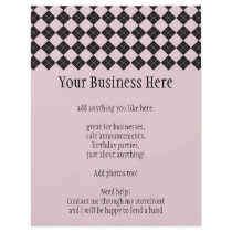 Pink Argyle Flyer