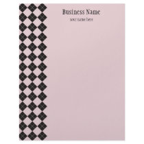 Pink Argyle Letterhead by Pen_And_Ink Pink Argyle Letterhead