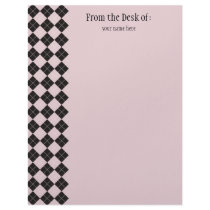 Pink Argyle Letterhead by Pen_And_Ink Pink Argyle Letterhead