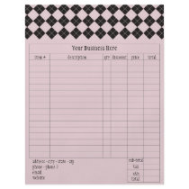 Pink Argyle Order Form flyers by Pen_And_Ink Pink Argyle Order Form flyers