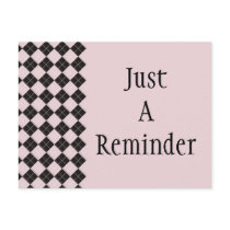 Pink Argyle Postcard by Pen_And_Ink Pink Argyle Postcard
