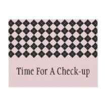 Pink Argyle Postcard