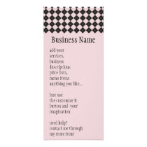 Pink Argyle Rack Card rack cards