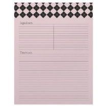 Pink Argyle Recipe Letterhead by Pen_And_Ink Pink Argyle Recipe Letterhead