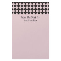 Pink Argyle Stationery by Pen_And_Ink Pink Argyle Stationery