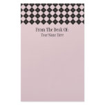 Pink Argyle Stationery