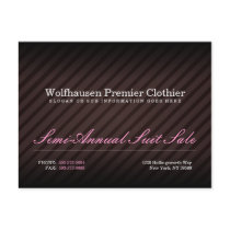 Pink Armani Suit Promo Postcard
