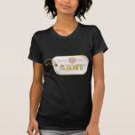 Pink Army Wife Dog Tag Tees