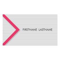Pink Arrow Personal Networking Business Cards