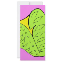 pink artsy piece rack cards