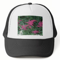 Pink Astilbe in Old Orchard Beach, Maine hats by eelkat Pink Astilbe in Old Orchard Beach, Maine hats