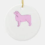 Pink Australian Shepherd Ornament