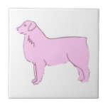 Pink Australian Shepherd Tile