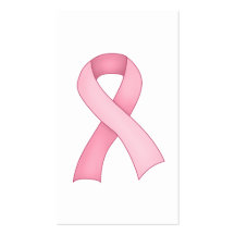 Pink Awareness Ribbon Business Cards 0001