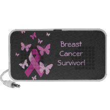 Pink Awareness Ribbon iPhone Speaker