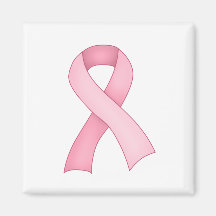 Pink Awareness Ribbon Magnet 0001