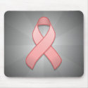 Pink Awareness Ribbon Mousepad by jamieco Pink Awareness Ribbon Mousepad