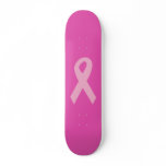 Pink Awareness Ribbon Skateboard Deck