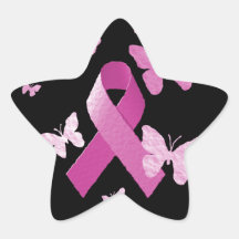 Pink Awareness Ribbon Stickers
