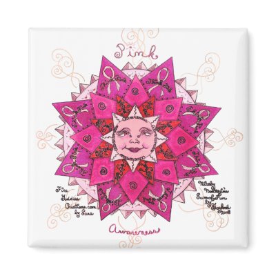 Pink Awareness - Square magnet by pinkawareness