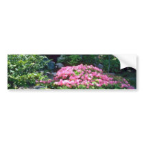 Pink Azalea Bush flowers Bumper Stickers