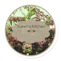 pink azalea spice jar labels stickers by Lisa_Dawn pink azalea spice jar labels stickers
