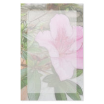 Pink Azaleas 1 Enhanced Stationery Design