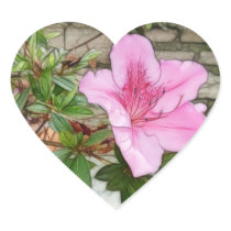 Pink Azaleas 1 Enhanced Sticker