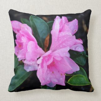 Pink Azaleas-1 Pillow mojo_throwpillow