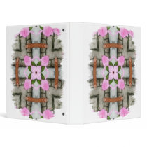 Pink Azaleas 1E kaleidoscope10 3 Ring Binders