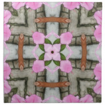 Pink Azaleas 1E kaleidoscope10 Napkins