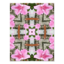 Pink Azaleas 1E kaleidoscope10 Photograph