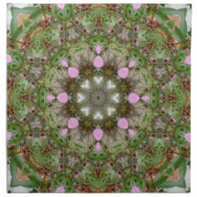 Pink Azaleas 1E kaleidoscope12 Napkin