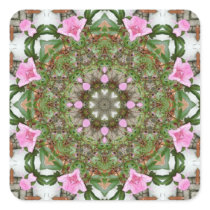 Pink Azaleas 1E kaleidoscope12 Sticker