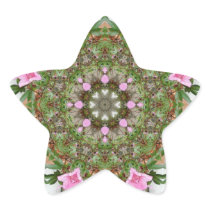 Pink Azaleas 1E kaleidoscope12 Sticker