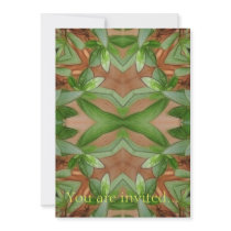 Pink Azaleas 1E kaleidoscope 1 Custom Invitations