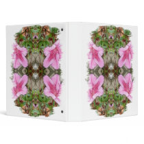 Pink Azaleas 1E kaleidoscope 3 Vinyl Binder