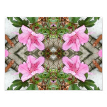 Pink Azaleas 1E kaleidoscope 3 Photograph