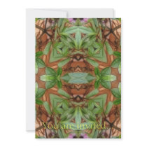 Pink Azaleas 1E kaleidoscope 4 Invitation