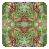 Pink Azaleas 1E kaleidoscope 4 Sticker