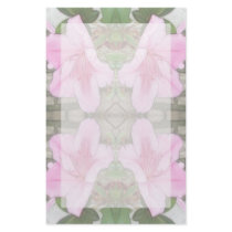 Pink Azaleas 1E kaleidoscope 6 Personalized Stationery