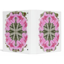 Pink Azaleas 1E kaleidoscope 8 3 Ring Binder