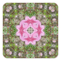 Pink Azaleas 1E kaleidoscope 9 Stickers
