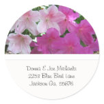 Pink Azaleas Address Stickers