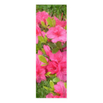 Pink Azaleas Bookmark Business Card Template